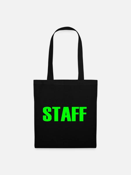 Staff - Stoffbeutel - Schwarz