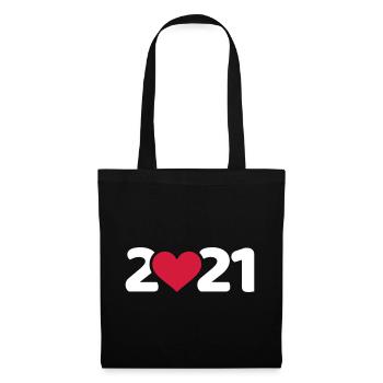 2021 - Stoffbeutel - Schwarz - Vorne