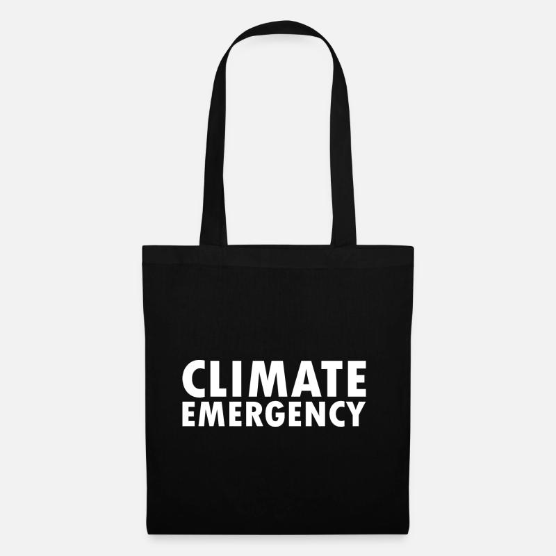 Climate emergency - Stoffbeutel - Schwarz