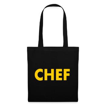 Chef - Stoffbeutel - Schwarz - Vorne
