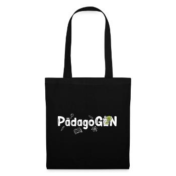 PädagoGIN - Geschenk für Gin Liebhaberin Damen Gin - Stoffbeutel - Schwarz - Vorne