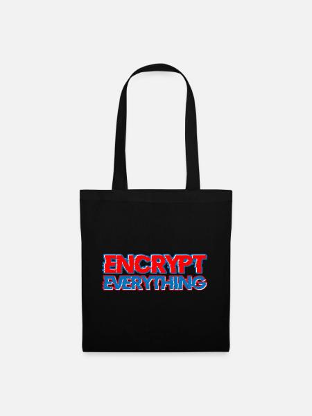 Encrypt Everything 5 - Stoffbeutel - Schwarz