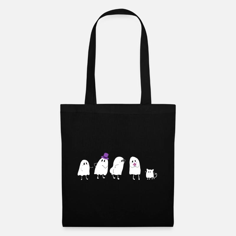 funny ghost friends - Stoffbeutel - Schwarz