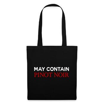 May Contain Pinot Noir Wein - Stoffbeutel - Schwarz - Vorne