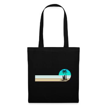 Horizon de la plage - Sac en tissu - noir - Devant