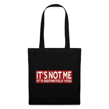 CE N’EST PAS MOI, C’EST DÉFINITIVEMENT VOUS - Sac en tissu - noir - Devant