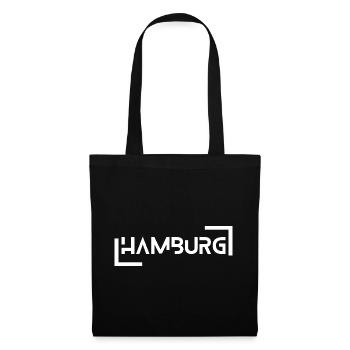 Hamburg - Stoffbeutel - Schwarz - Vorne