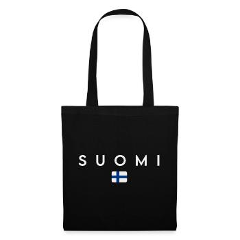 Flag of Finland, Finnish pride - Tote Bag - black - Front