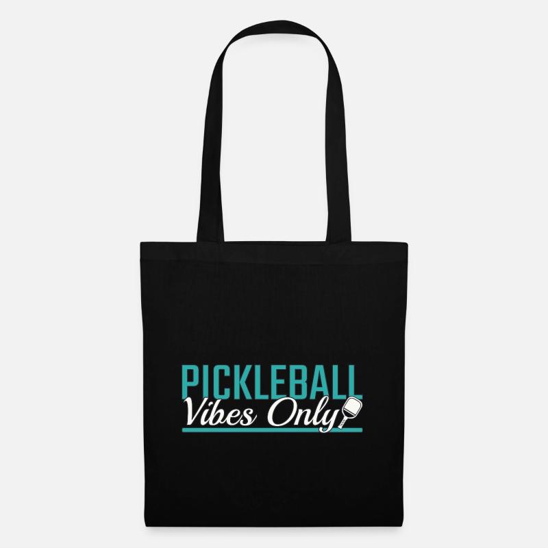 Pickleball vibes only - Stoffbeutel - Schwarz
