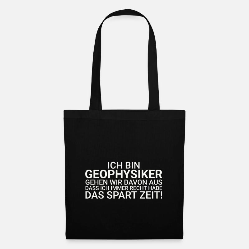 Geophysiker Zeit Sparen Geophysik - Stoffbeutel - Schwarz