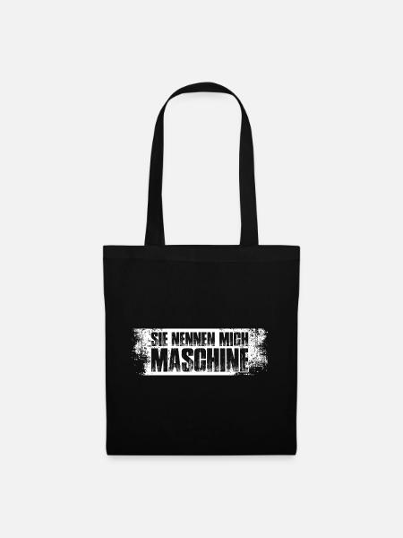 Bodybuilding Bodybuilder Gym Kraftsport Maschine - Stoffbeutel - Schwarz