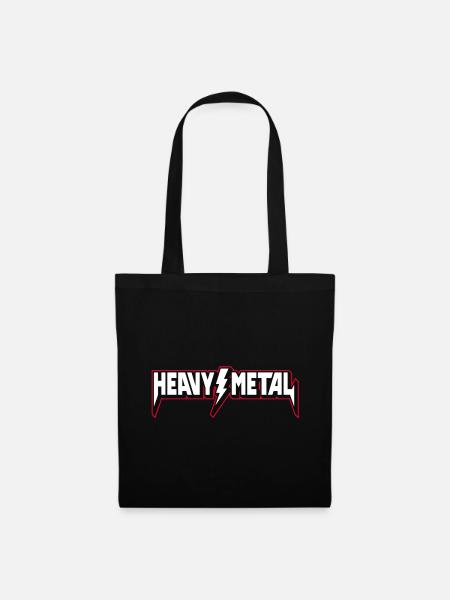 Heavy Metal 3D-Logo - Stoffbeutel - Schwarz