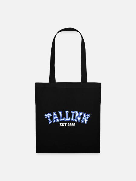 Tallinn gegründet 1986 - Stoffbeutel - Schwarz