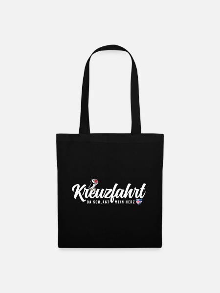 Island Kreuzfahrt - Stoffbeutel - Schwarz