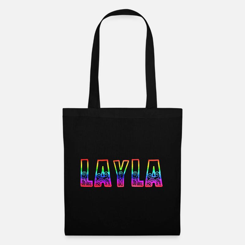 layla rs regenbogen - Stoffbeutel - Schwarz