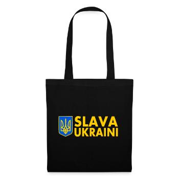 Slava ukraini - Stoffbeutel - Schwarz - Vorne
