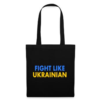 Fight like ukrainian - Sac en tissu - noir - Devant