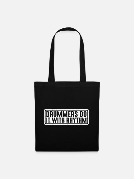Drummers Do It With Rhythm 4 - Stoffbeutel - Schwarz