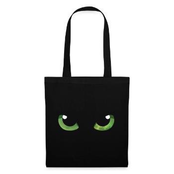 Cat Eyes Green - Tote Bag - black - Front
