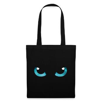 Cat Eyes Blue - Tote Bag - black - Front