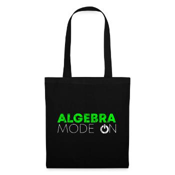 Mode algèbre sur 3 - Sac en tissu - noir - Devant