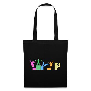 Parkour Traceur Freerunning CityParkour Jump-Art - Sac en tissu - noir - Devant