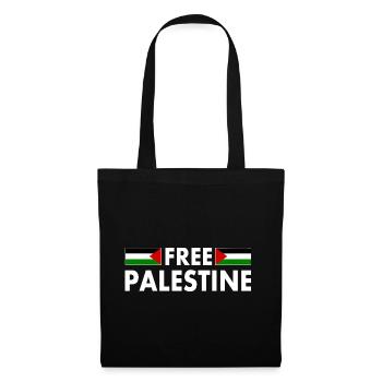 Free palestine - Stoffbeutel - Schwarz - Vorne