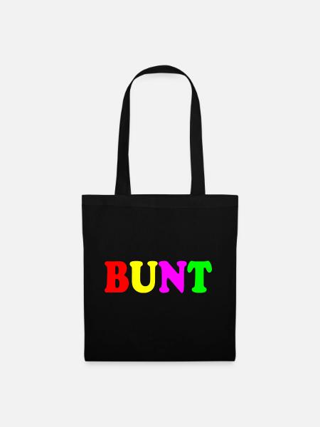 Bunt - Stoffbeutel - Schwarz