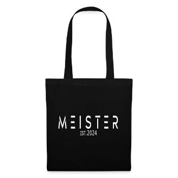 Meister EST. 2024 - Stoffbeutel - Schwarz - Vorne