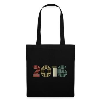 2016 Birthday Vintage 2016 Gift 2016 - Tote Bag - black - Front