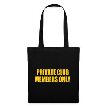 private club members only - Tote Bag - black - Front