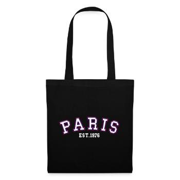 Paris gegründet 1976 - Stoffbeutel - Schwarz - Vorne