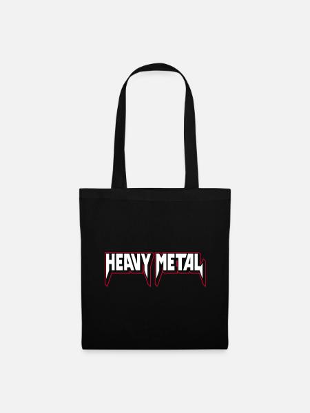 Heavy Metal 3D-Logo - Stoffbeutel - Schwarz