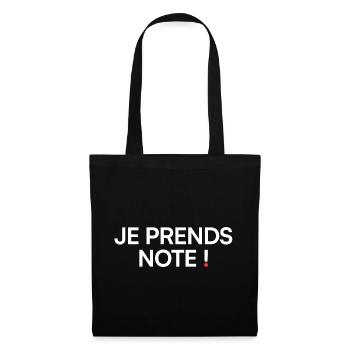 I take note of the humor meeting office - Tote Bag - black - Front
