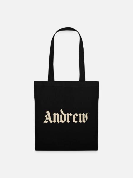 Andrew Gothic Namensdruck - Stoffbeutel - Schwarz