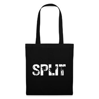 Split Palmen Kroatien  - Stoffbeutel - Schwarz - Vorne