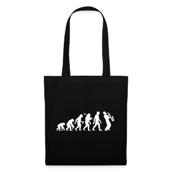 Saxophonist Evolution - Saxophone Jazz Musicians - Tote Bag - black - Front