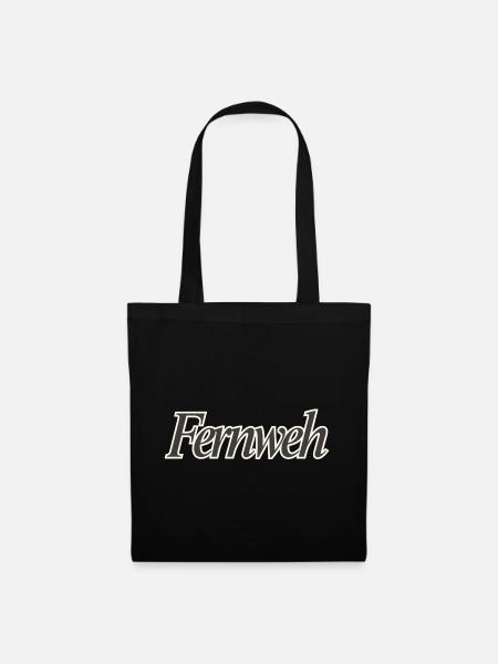 Fernweh V1 - Stoffbeutel - Schwarz