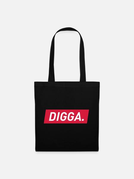 Digga. - Tote Bag - black