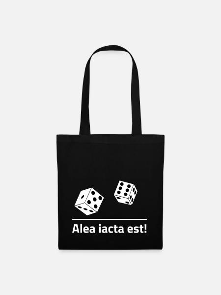 Alea iacta est! - Stoffbeutel - Schwarz