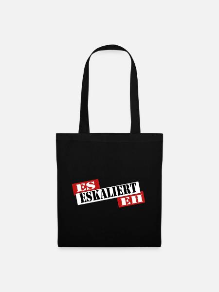 ESKALIERT - Stoffbeutel - Schwarz