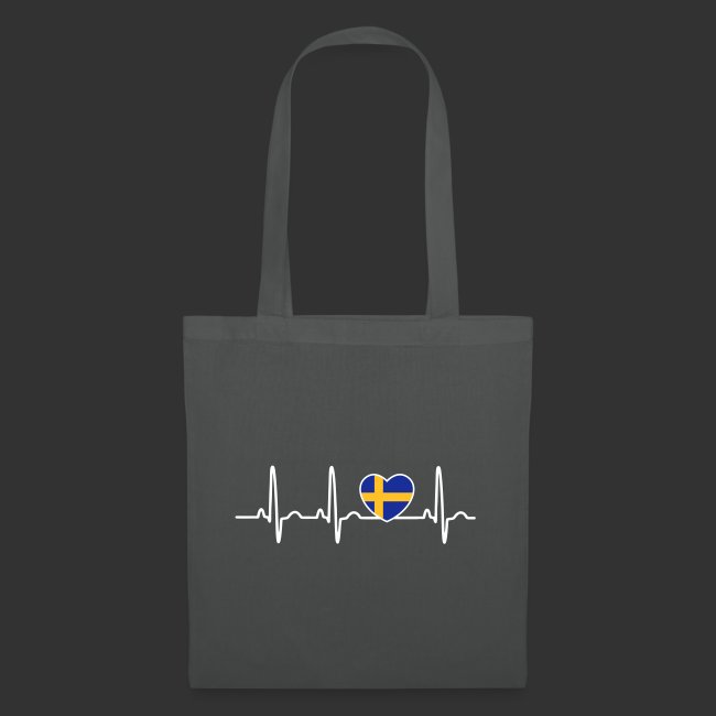 EKG hjärta Sverigeflagga