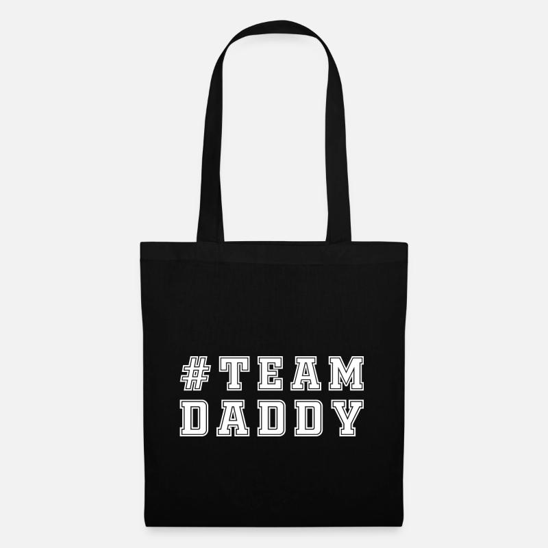 TEAM DADDY - Sac en tissu - noir