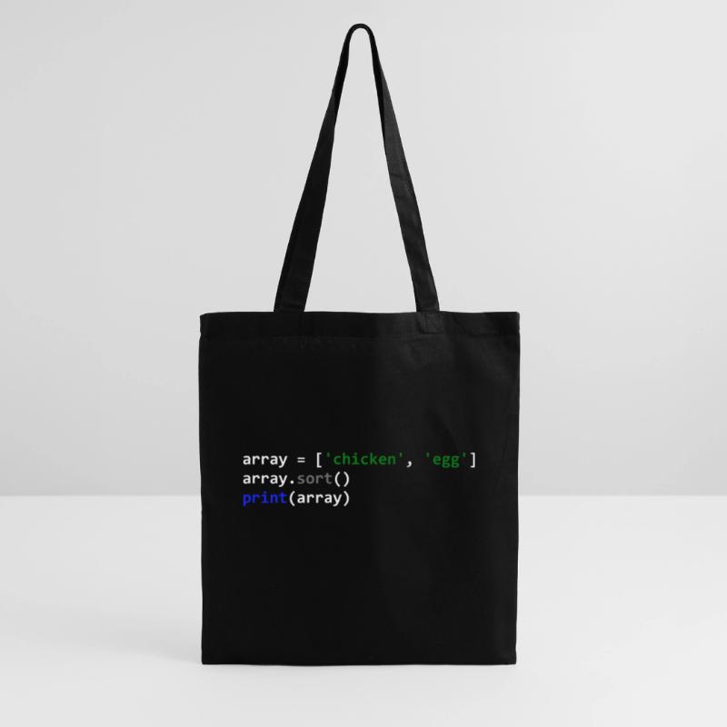 Le code du programmeur de la poule ou de l’œuf Sac en tissu