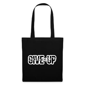Never Give Up - Tote Bag - black - Front