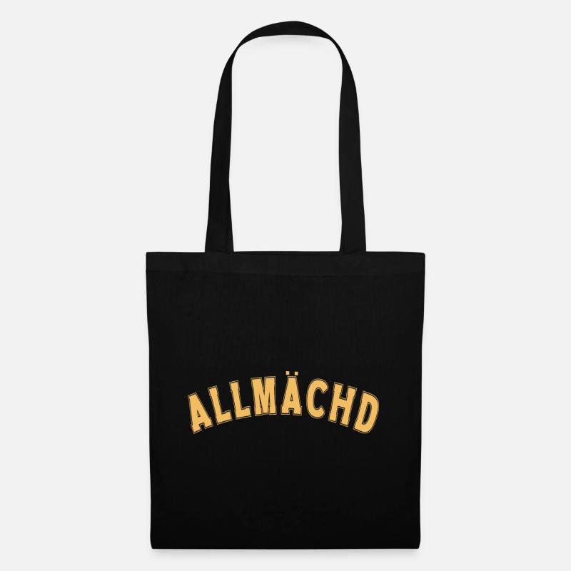 Allmächd - Stoffbeutel - Schwarz