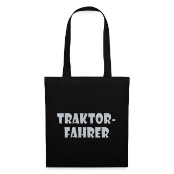Conducteur de tracteur - Sac en tissu - noir - Devant