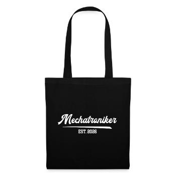 Mechatroniker 2026 Mechatronik KFZ Mechaniker - Stoffbeutel - Schwarz - Vorne