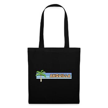Geschenk für Anguilla - Stoffbeutel - Schwarz - Vorne