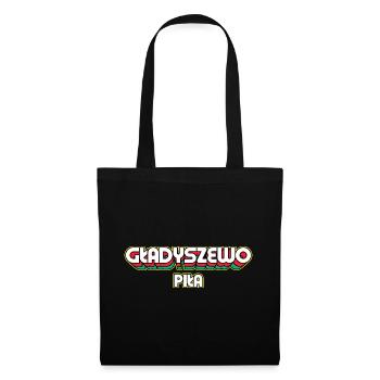 Gładyszewo Piła. Name des Retro-Bezirks - Stoffbeutel - Schwarz - Vorne